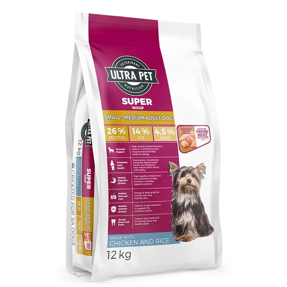 ULTRA PET Superwoof Small to Medium Adult Chicken and Rice